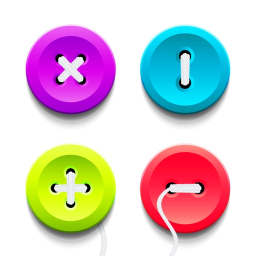 Button Swipe Brain Teaser - FREE - Swipe To Match Sewing Pattern Puzzle iOS App