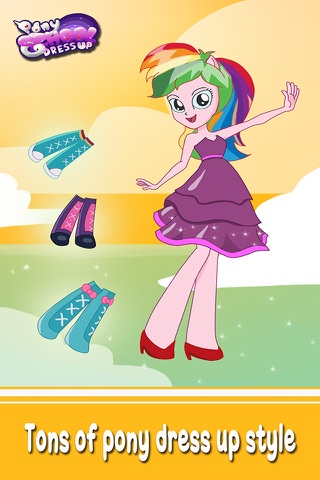 ` Dress up Pony School girls Equestria magic princess make up salon screenshot 2
