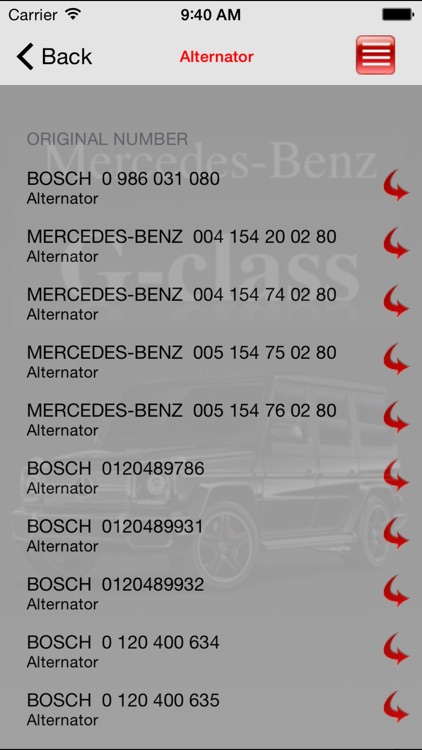 AutoParts  Mercedes-Benz G-class