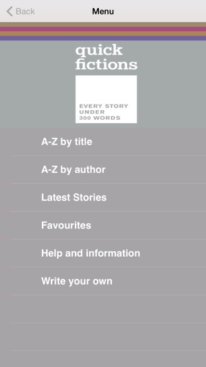 ‎Quick Fictions - every story under 300 words on the App Store