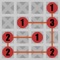 The goal of this puzzle game is to move each node until the number of connections to other nodes matches the number on the node