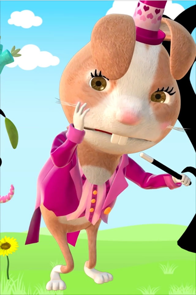 Talking Bunny - Funny Baby White Rabbit (Cartoon Virtual Pet Friend) screenshot 2