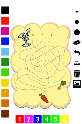 A Labyrinth Coloring Book & Learning Game for Toddlers: Cool Animals Maze screenshot 2