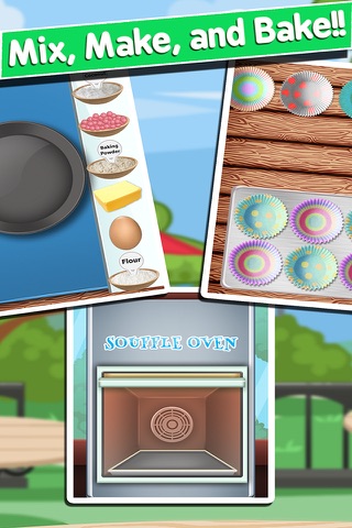 Awesome Souffle Cupcake Ice Cream Dessert Baker Maker - baking games for kids screenshot 4
