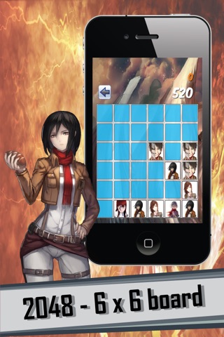 2048 Attack on Titan Edition - All about best puzzle : Trivia games screenshot 3