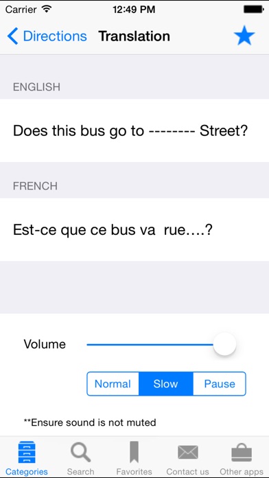 English To French Translation Phrasebook review screenshots