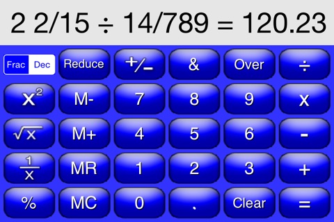 Fractionation screenshot 2