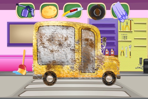 School Bus Wash – Best Bus washing game salon and auto repair shop screenshot 4