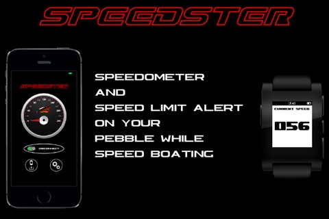 Speedster-Speed Boat Speedometer and Speed Limit Alert for Pebble Smartwatch screenshot 2