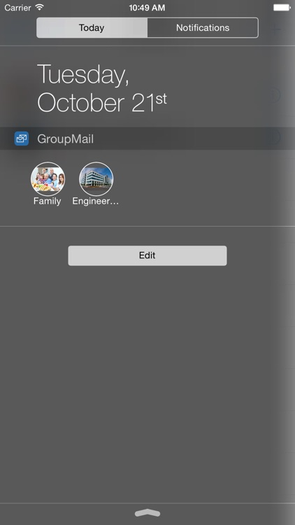 GroupMail 2 - Group Email from the Lock Screen