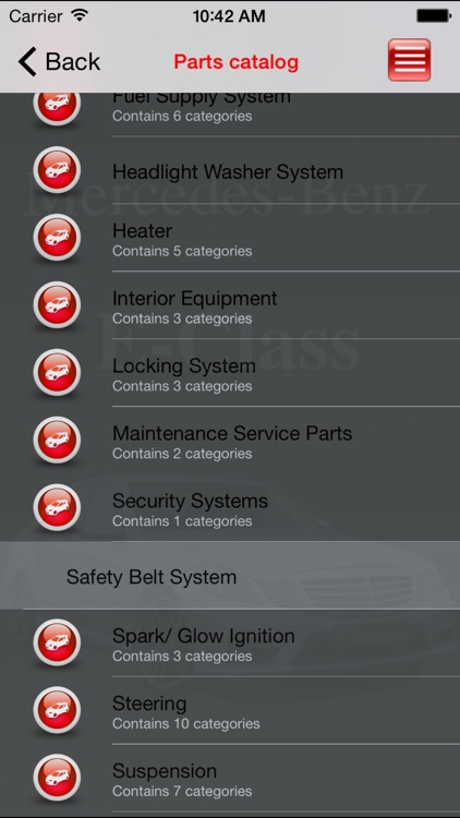 Autoparts Mercedes-Benz E-class