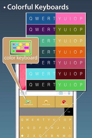 KeyboardPro for iOS8-Color Stickers Keyboards, Emoji Words Maker screenshot 4