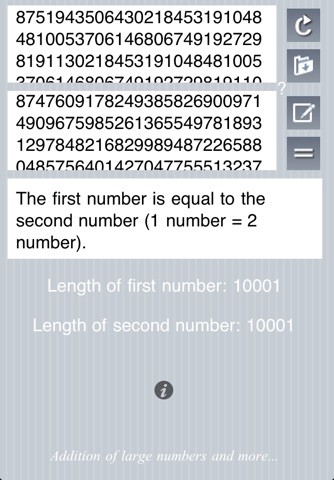 Matika02 : Comparison of big numbers screenshot 2