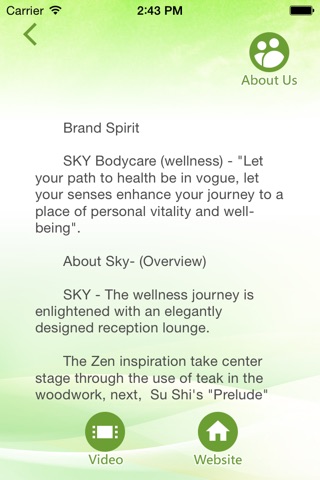 Sky Bodycare App screenshot 2