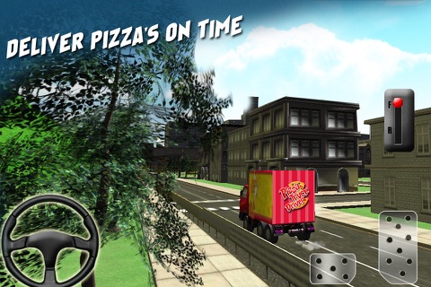 Pizza Truck Driver 3D - Fast Food Delivery Simulator Game on Real City Roads screenshot 2