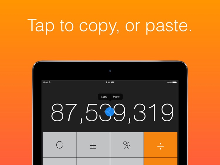 Calculator HD - the missing calculator on your iPad