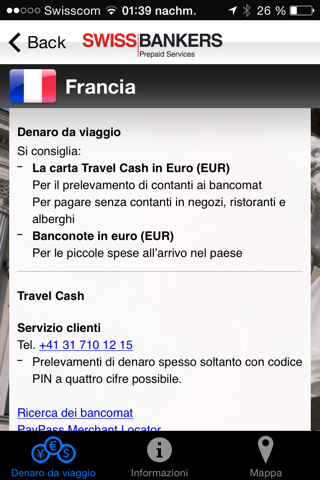 Travel Cash Länderinfo screenshot 2