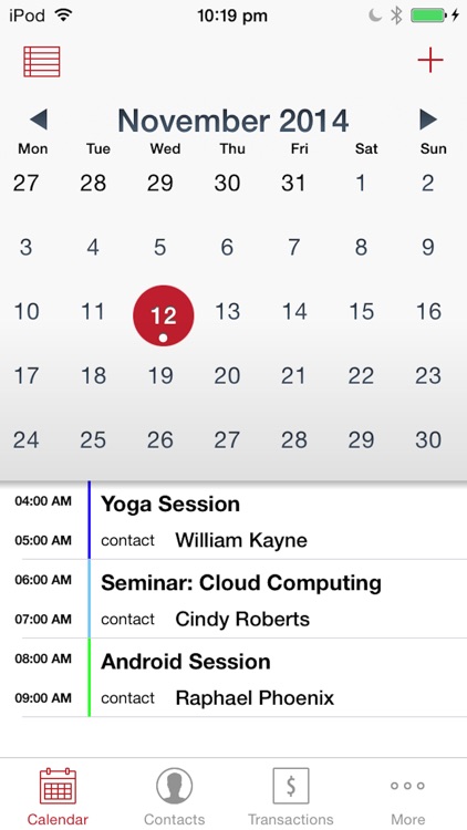 Track - Appointments, Fees, Contacts