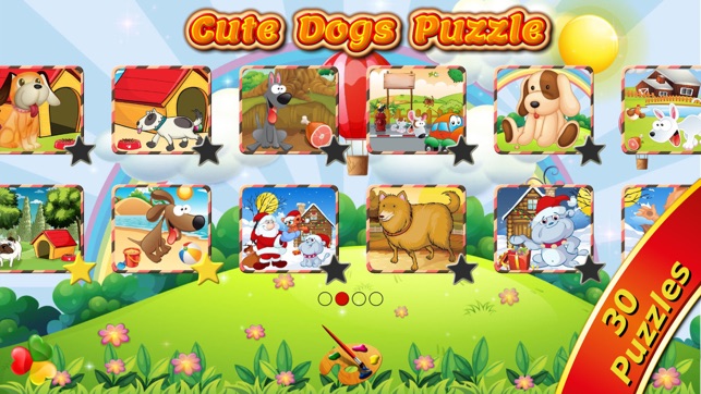 Cute Dogs Jigsaw Puzzles for Kids and Toddlers Lite - Presch(圖1)-速報App