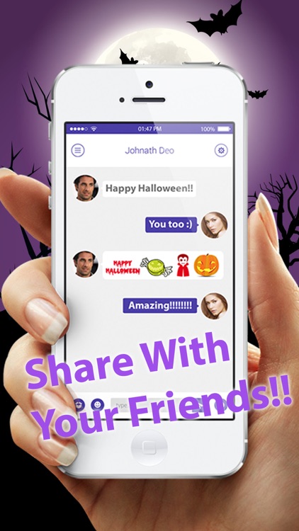 Halloween Emoji - Add Scary Ghost & Zombie Emoticon Stickers to Messages for Greetings screenshot-4