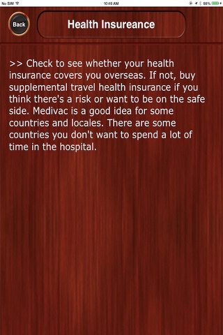 Travel Tips screenshot 2