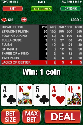 Video Poker of VIP Poker Stars screenshot 4