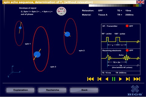 MRI - 3 Pulse Sequences + Relaxation screenshot 2
