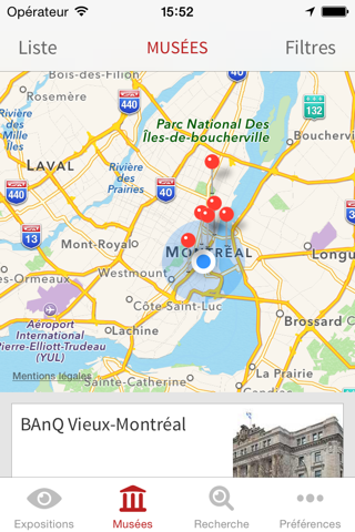 Montreal Museums screenshot 2