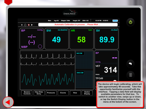 Cheetah Medical's Advanced Hemodynamic Monitoring System screenshot 4