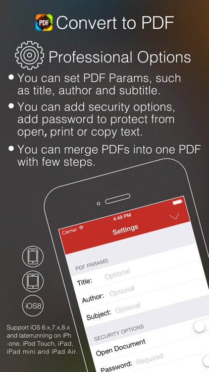 Convert to PDF - Convert Documents, Web Pages, Photos and more to PDF screenshot-3