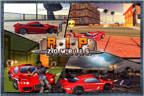 RIP Zombies Free ( 3d Apocalyptic Car Driving Game ) screenshot 2
