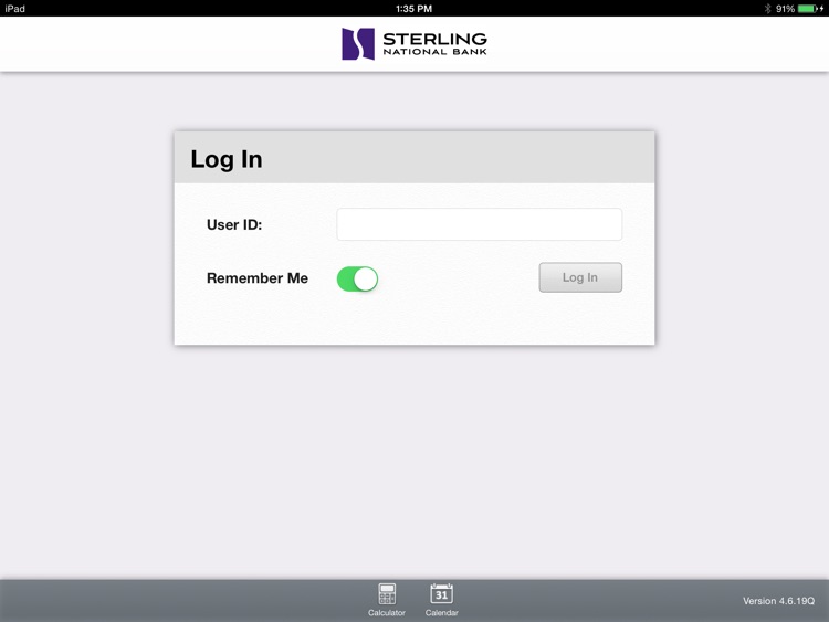 Personal Mobile Banking for iPad