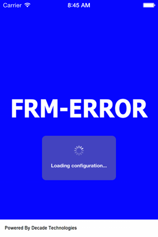 FRM-Error screenshot 3