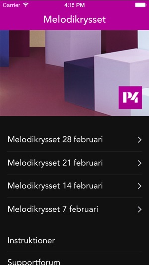 Melodikrysset i P4(圖2)-速報App