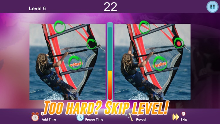 A Spot the differences game - Find hidden objects in Sport Puzzle Pictures - Spotting What's the difference?