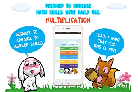 Multiplication for Kids: Animal Flash Cards screenshot 2