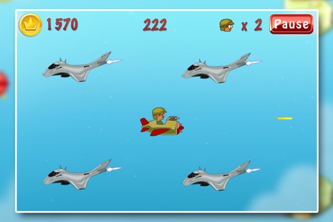 A Modern Fun Sky War Combat 2014 With Jet Force - Strike Aliens In Air screenshot 4