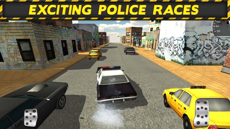 3D Police Drag Racing Driving Simulator Game: Race The Real Turbo Chase