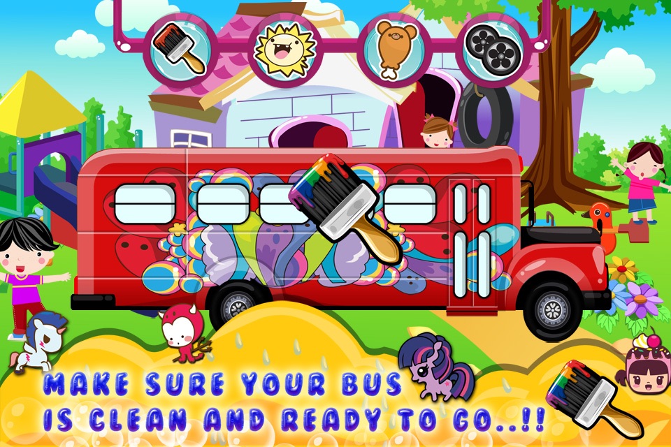 Baby School Bus Wash screenshot 2