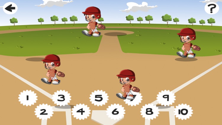 A Baseball Counting Game for Children: learn to count 1 - 10