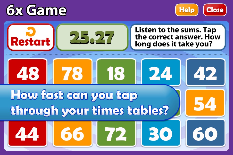Maths Songs: Times Tables 1x ~ 6x screenshot 4