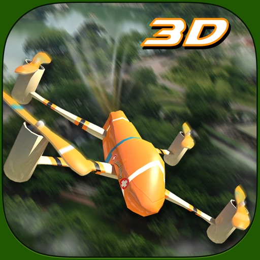 Rescue Drone Flight simulator 3D – Fly for emergency situation & secure people from fire icon