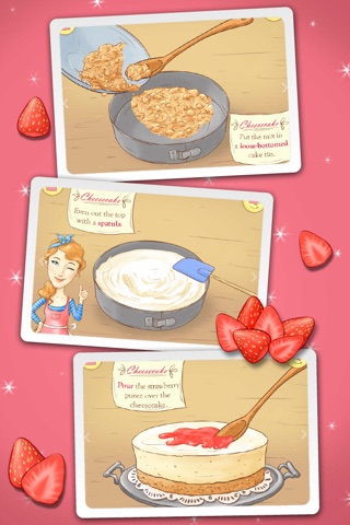 Miss Pastry Chef - Bake Cheese Cake, Cupcakes, Cookies and Mix Strawberry Milkshake screenshot 3