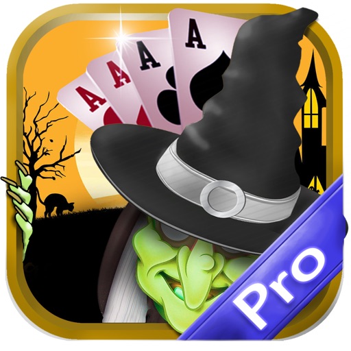 Halloween Tripeaks Solitaire Giant Full Deck of Black Death Cards Pro iOS App