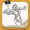 Learn To Draw : Fantastic Women Super Heroes