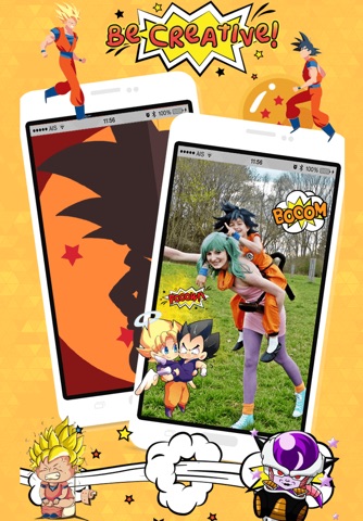 Dragon Ball Edition Sticker Camera : Super Saiyan Manga Version screenshot 2