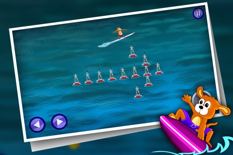 Danger Dog Surf : Vacation Ocean Water Surfing Sport - Gold screenshot 2