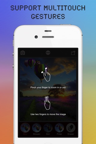 Insta Blur - Touch photo to blur, photo mosaic effects screenshot 2