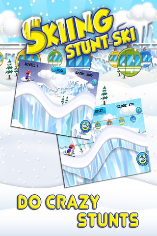Skiing Stunt Ski - Snow Mountain Stunt Racing Game Extreme FREE screenshot 4