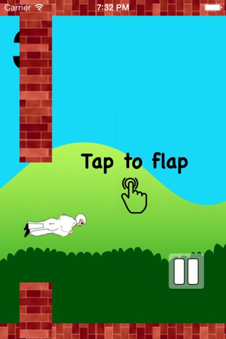 Flappy Farty Man - Wingsuit Flight Game screenshot 2